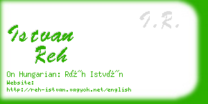 istvan reh business card